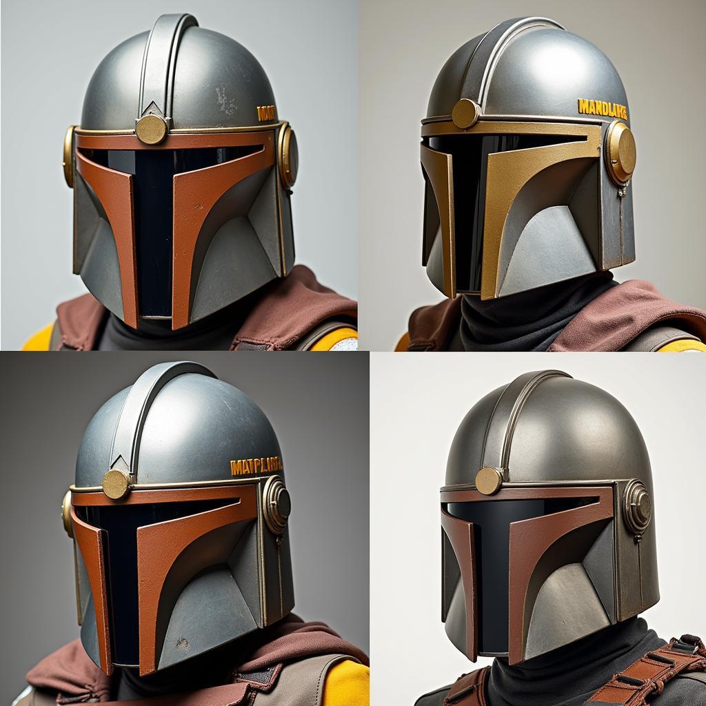 Comparison of Gar Saxon's Helmet with Traditional Mandalorian Helmets