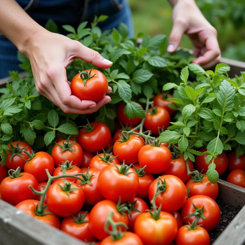 Harvesting from the Garden Patch Grow Box