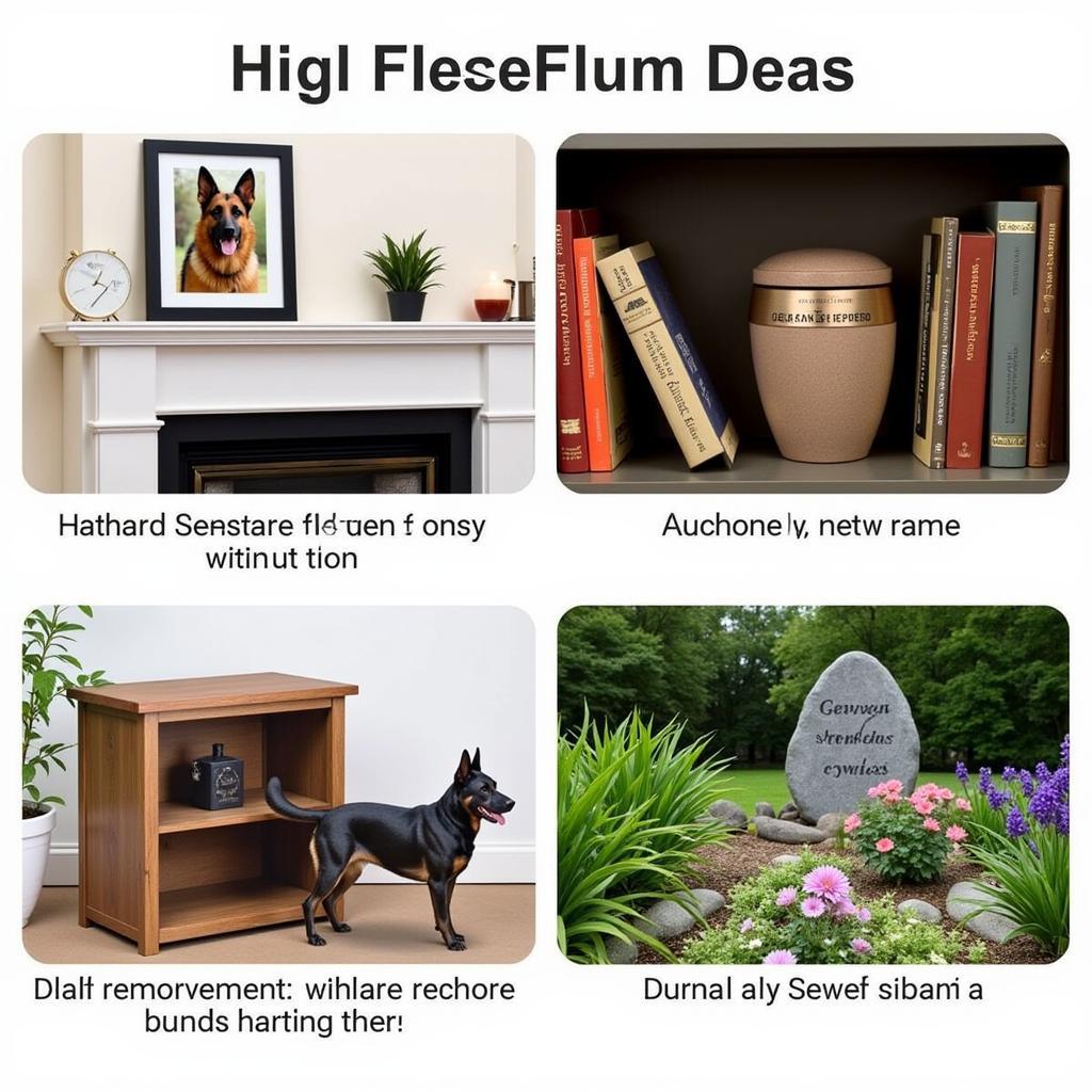 German Shepherd Urn Placement Ideas: Mantelpiece, Bookshelf, Garden Memorial