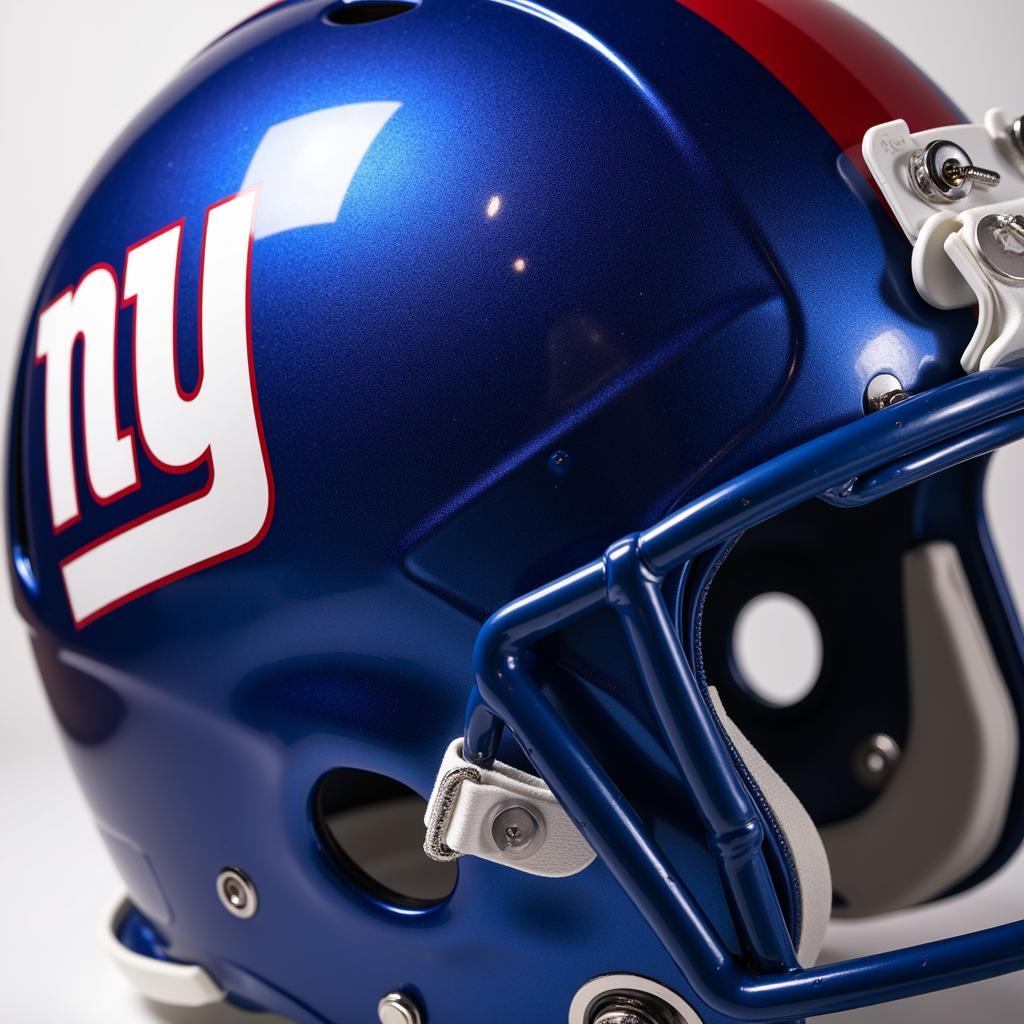 Detailed View of the Giants Color Rush Helmet