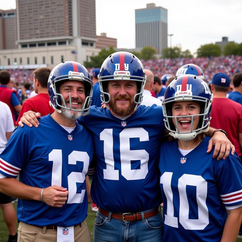 New York Giants Fans Showing Off Their Color Rush Gear