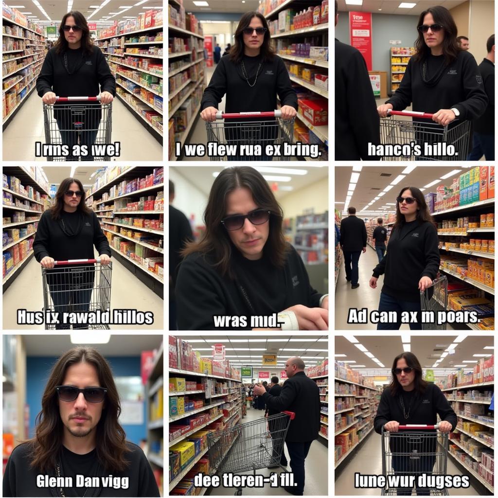 Variations of the Glenn Danzig Shopping Cart Meme