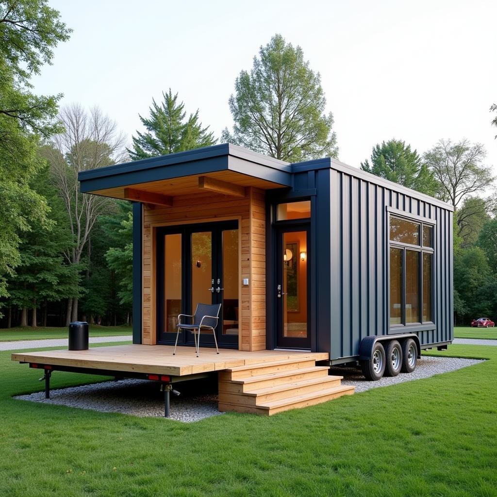 Modern Go Box Tiny Home Exterior