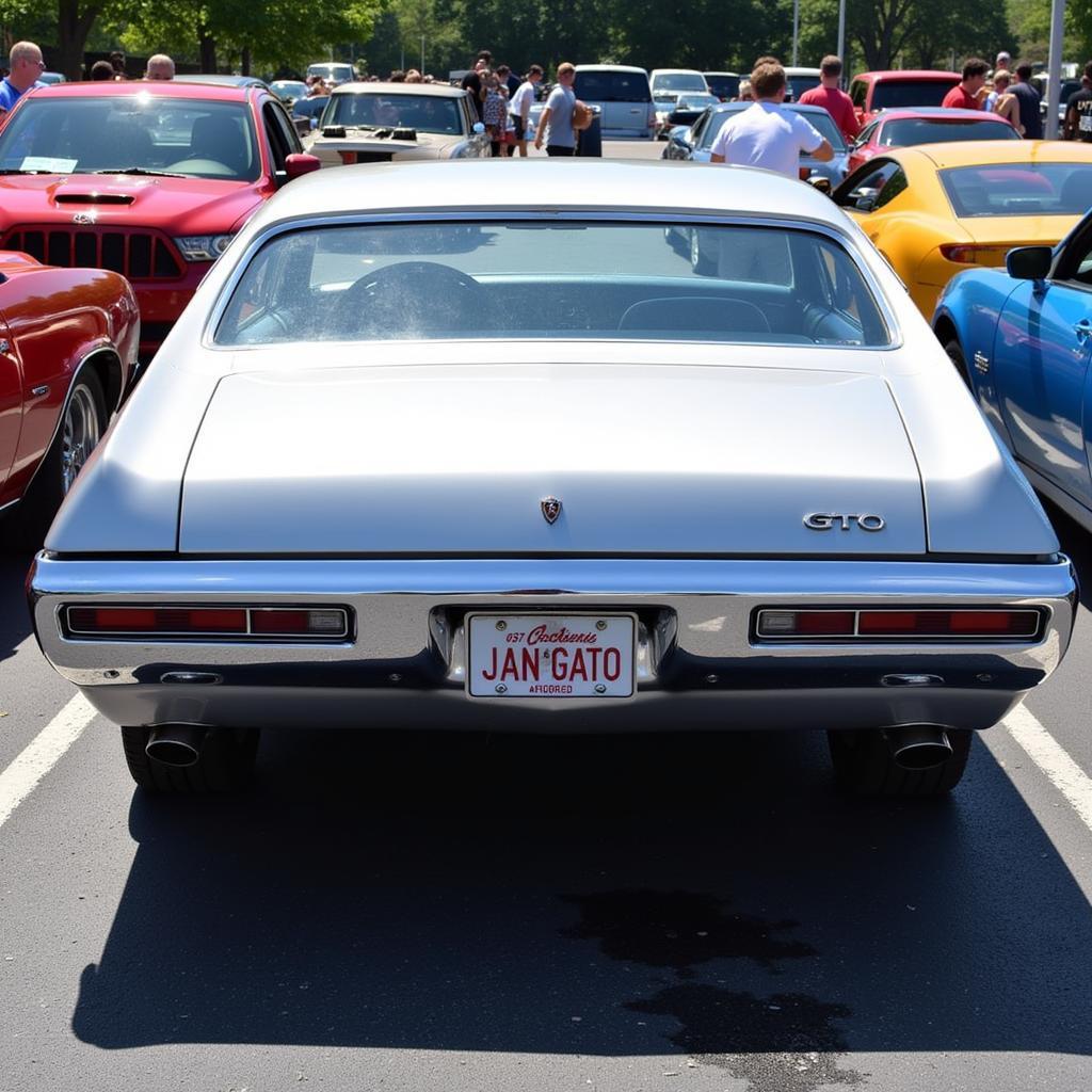 Classic Pontiac GTO with Personalized License Plate