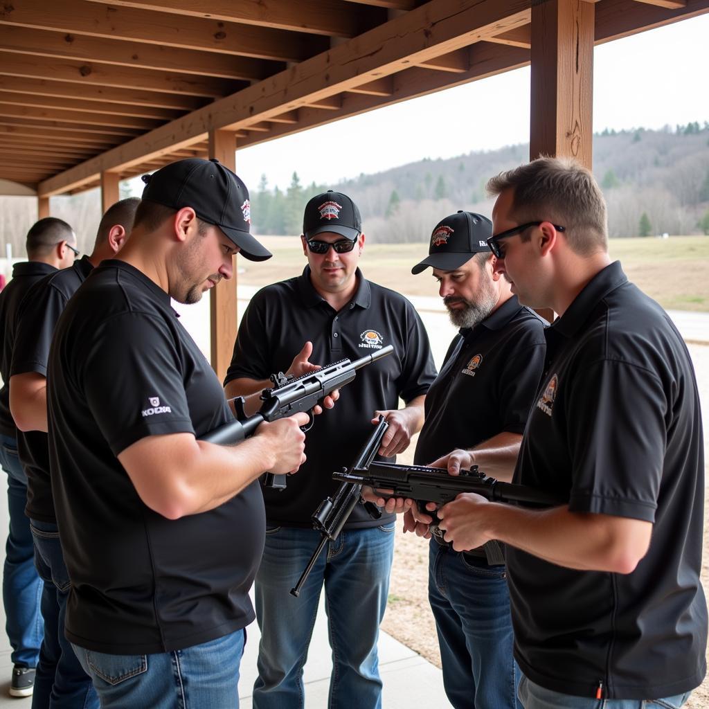 Gun Enthusiasts Discussing Charms