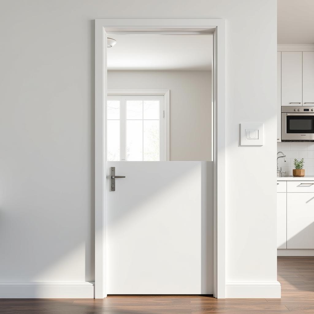 Half Wall Door Installed in a Modern Kitchen