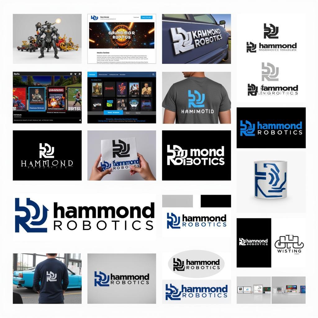 Hammond Robotics Logo Evolution Across Different Platforms