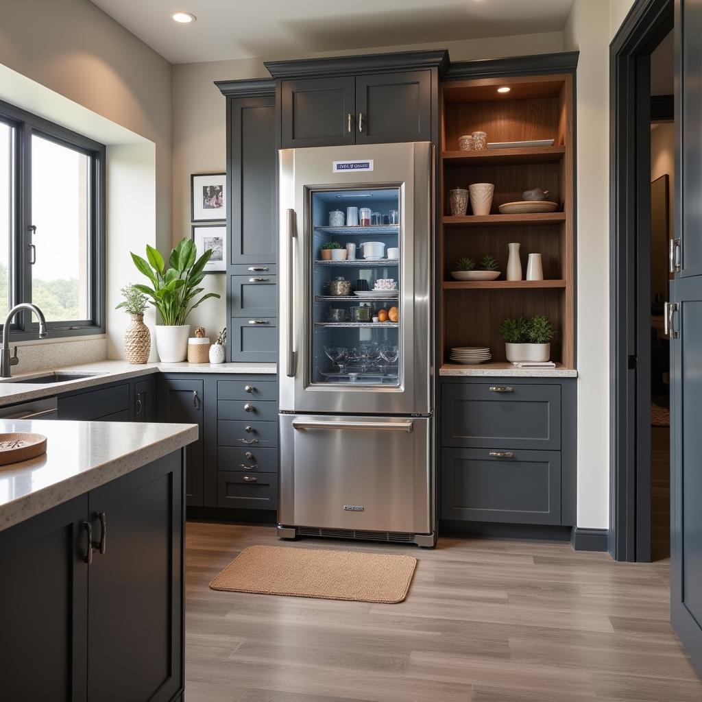 Han Solo Fridge in a Modern Kitchen