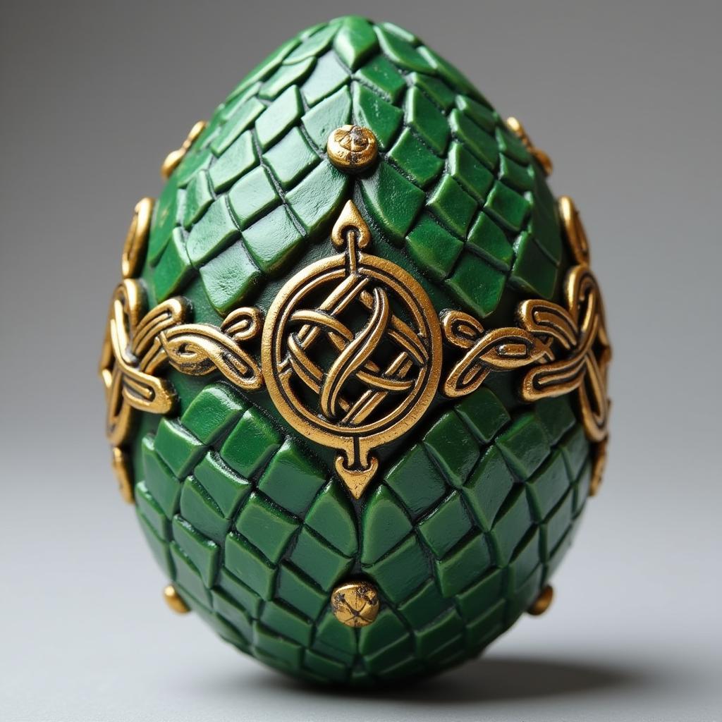 Handcrafted Dragon Egg Sculpture