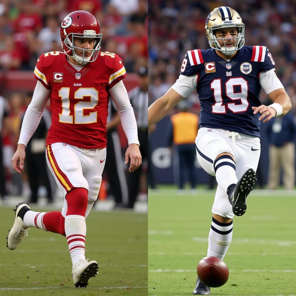 Harrison Butker and Tyler Bass Kicking Comparison