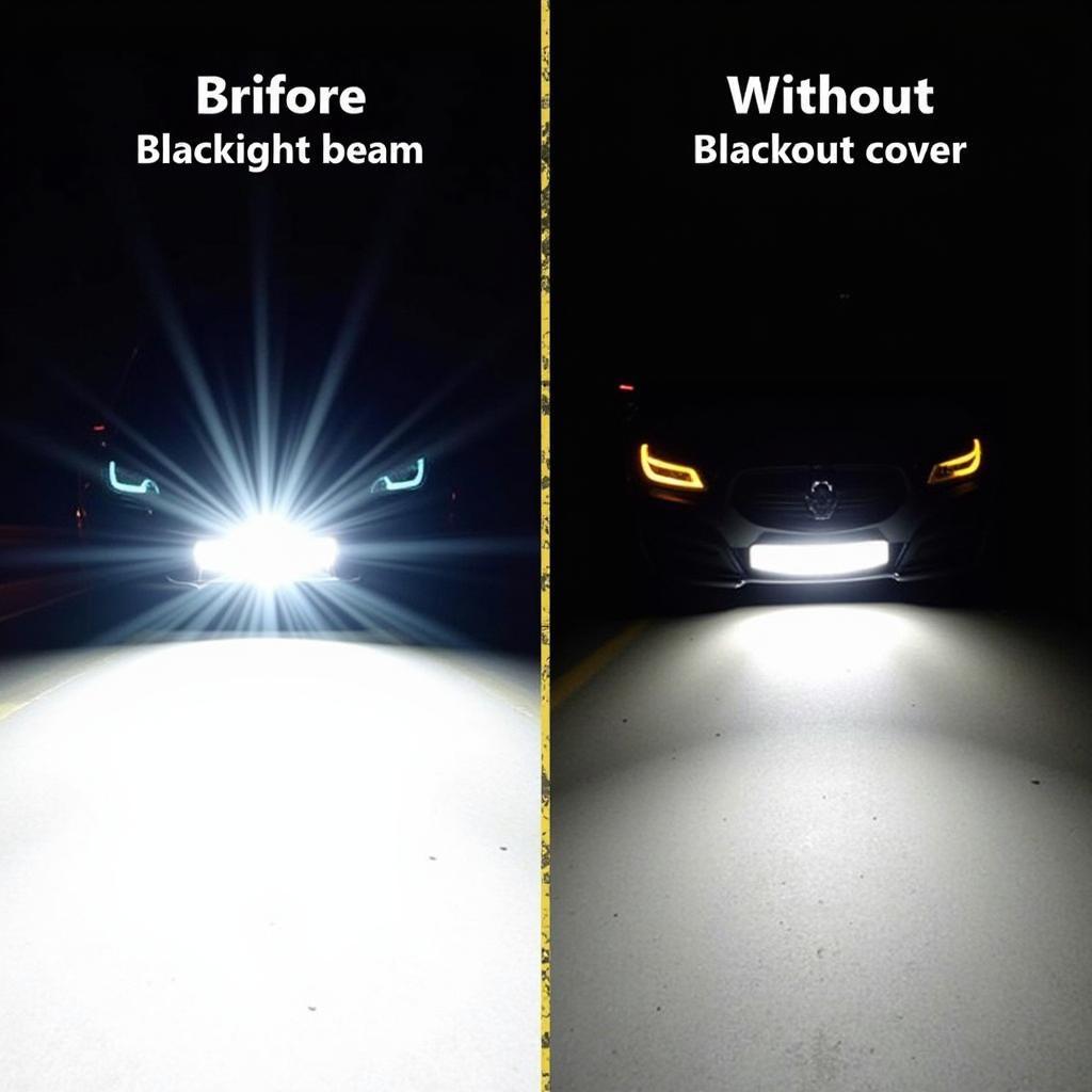 Headlight Beam Comparison: Stock vs. Blackout Covers