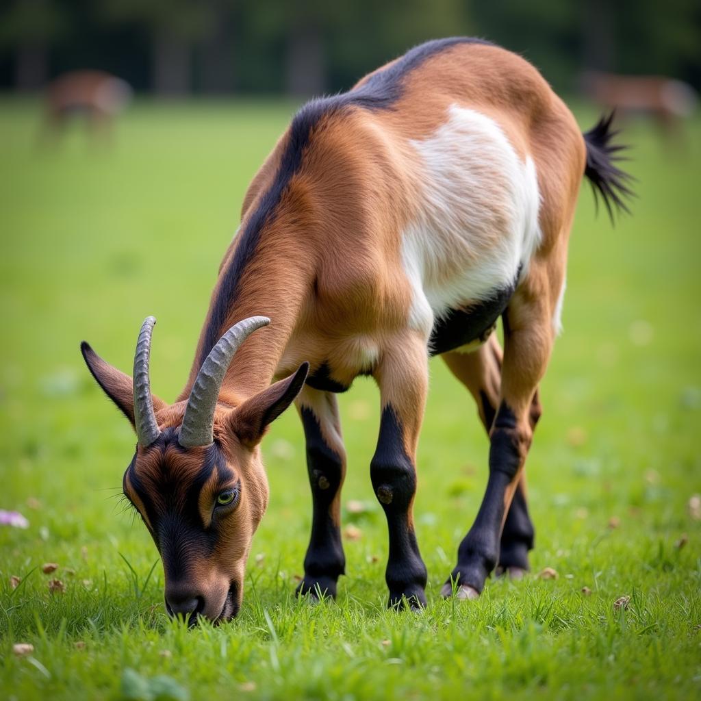 Healthy Goat in a Field