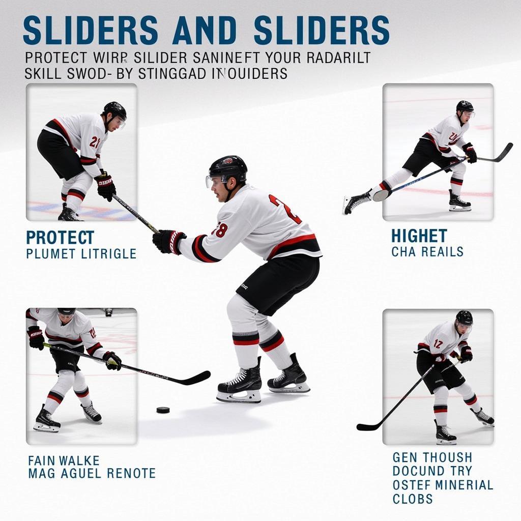 Hockey sliders provide essential protection and mobility on the ice.