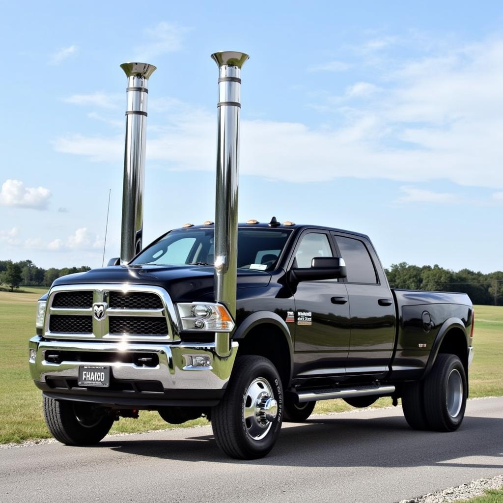 Truck with Hood Stacks