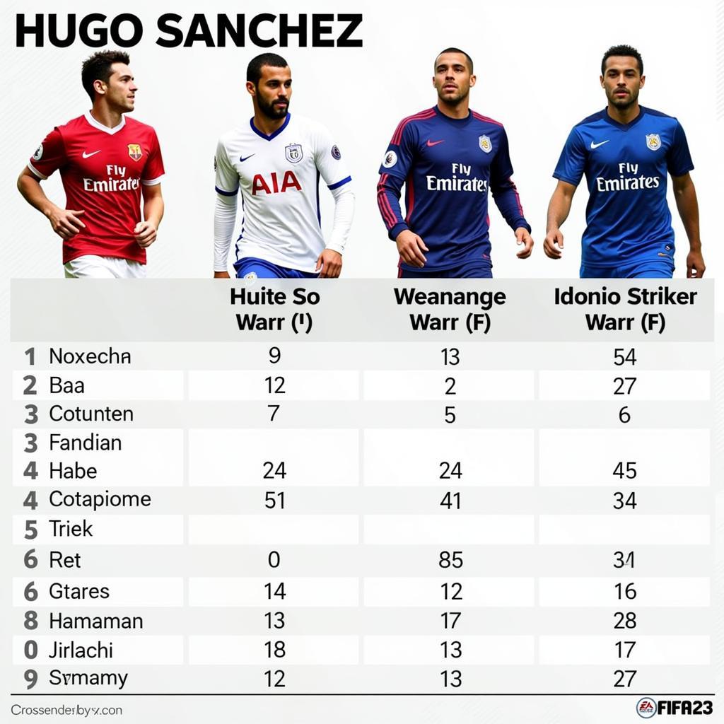 Hugo Sanchez FIFA 23 Icon Comparison