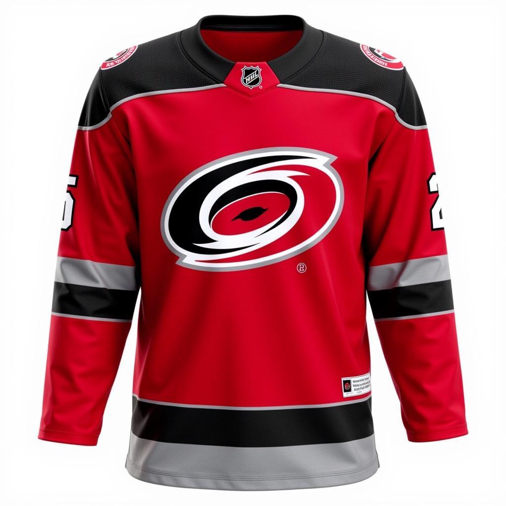 Carolina Hurricanes 25th Anniversary Jersey Front View