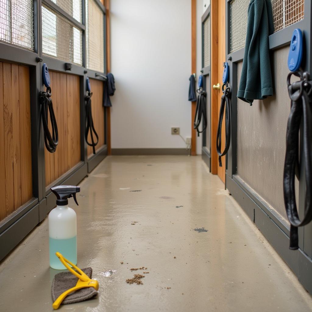 Maintaining a Hygienic Horse Bathroom with Regular Cleaning and Disinfection