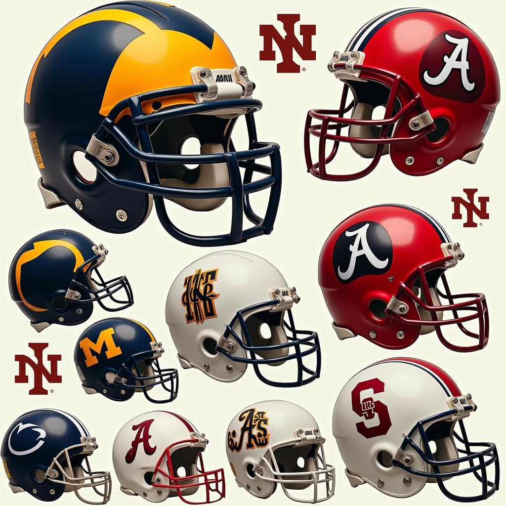 Iconic College Helmet Designs