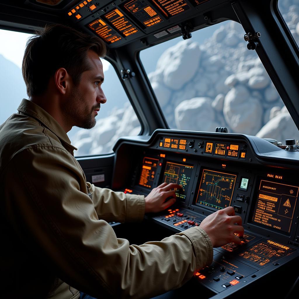 Imperial Shuttle Pilot in Cockpit