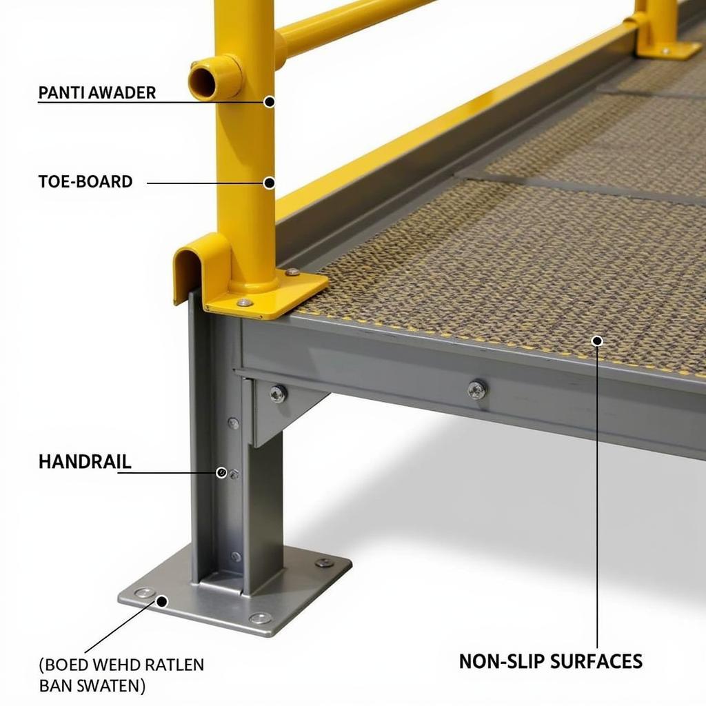 Industrial Railing Platform Safety Features