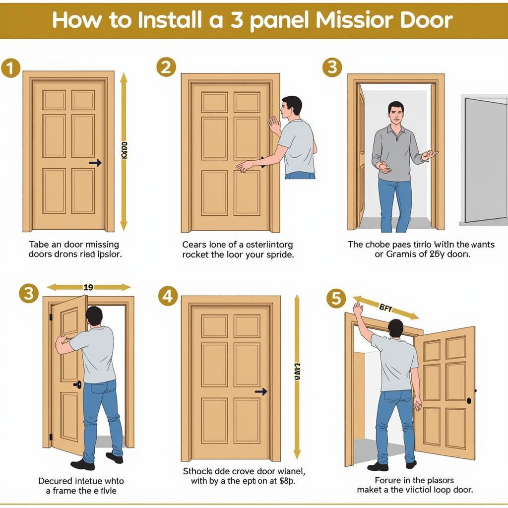 Step-by-step guide to installing a 3 panel mission door