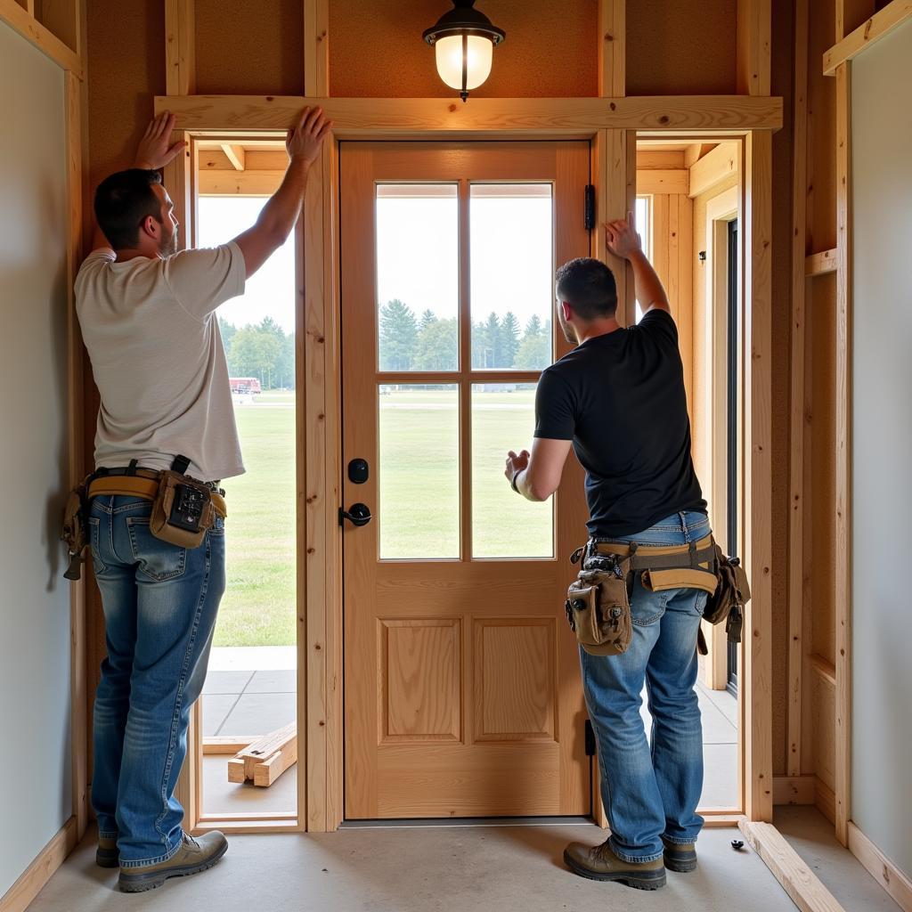 Installation of a Prairie Style Door