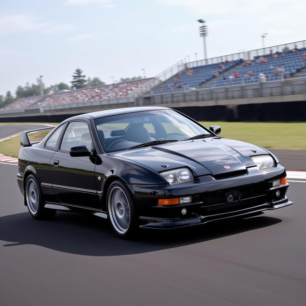 Integra Type R X demonstrating its impressive speed on a track.