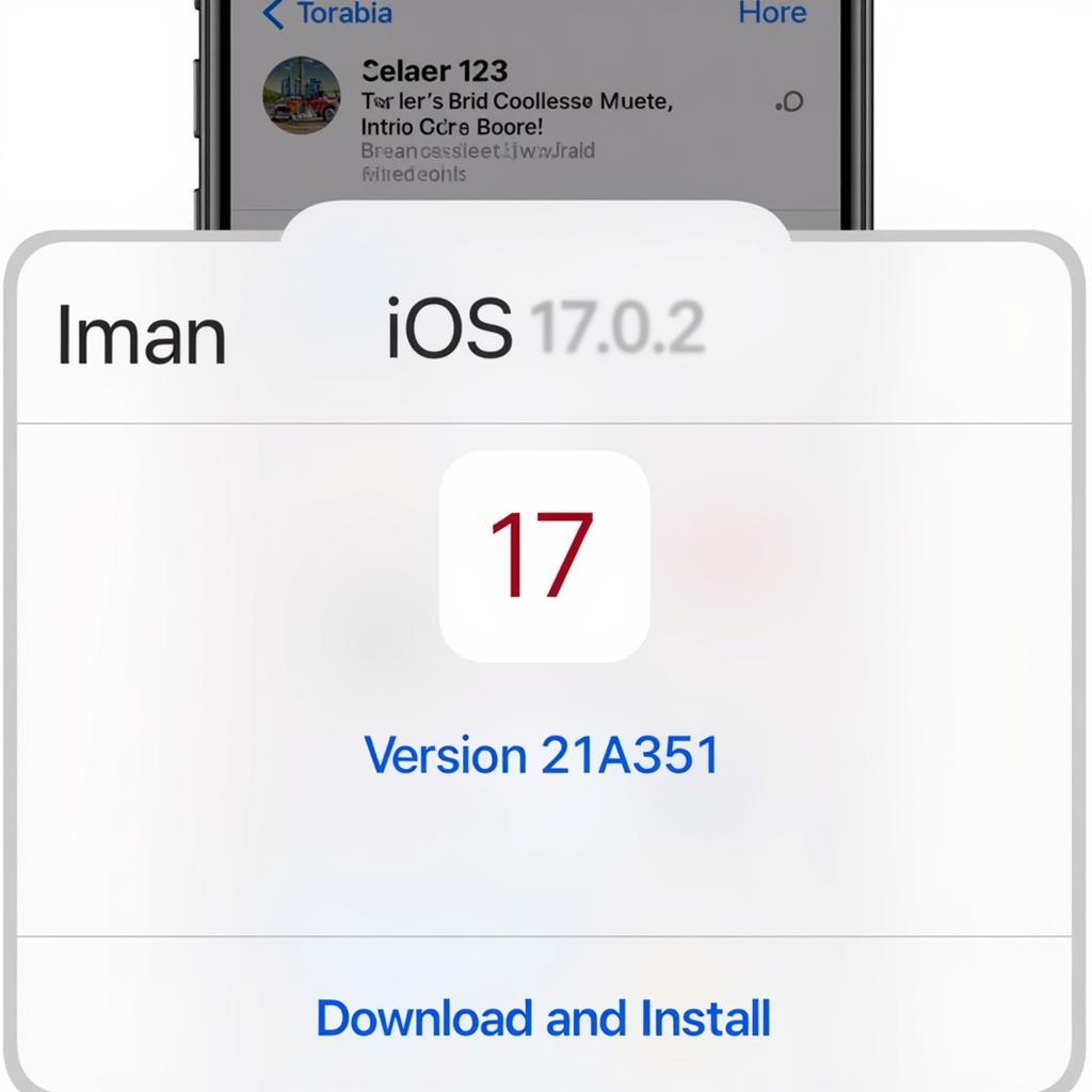 iOS 17.0.2 Update Screen