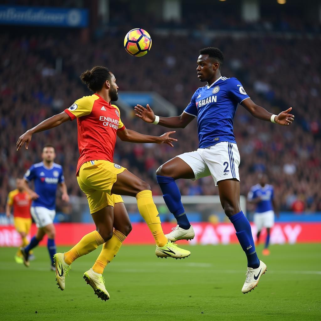 Ivan Toney Wins a Header in EA FC 24