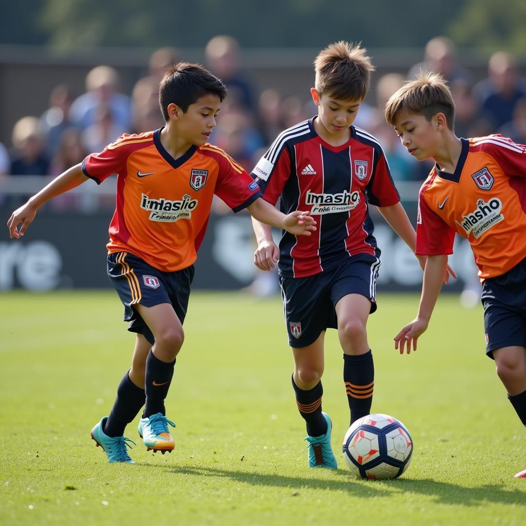 Jack J Blanco showcasing his impressive dribbling skills during a youth match.