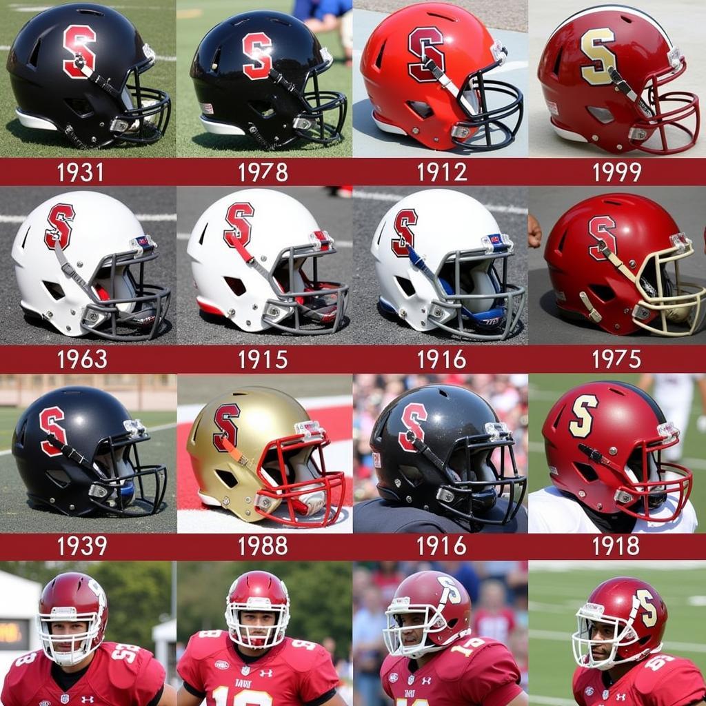 Evolution of Jacksonville State Football Helmet