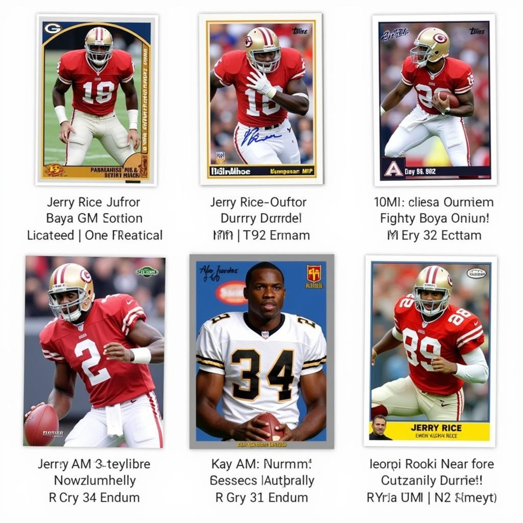 Jerry Rice MVP Card Variations