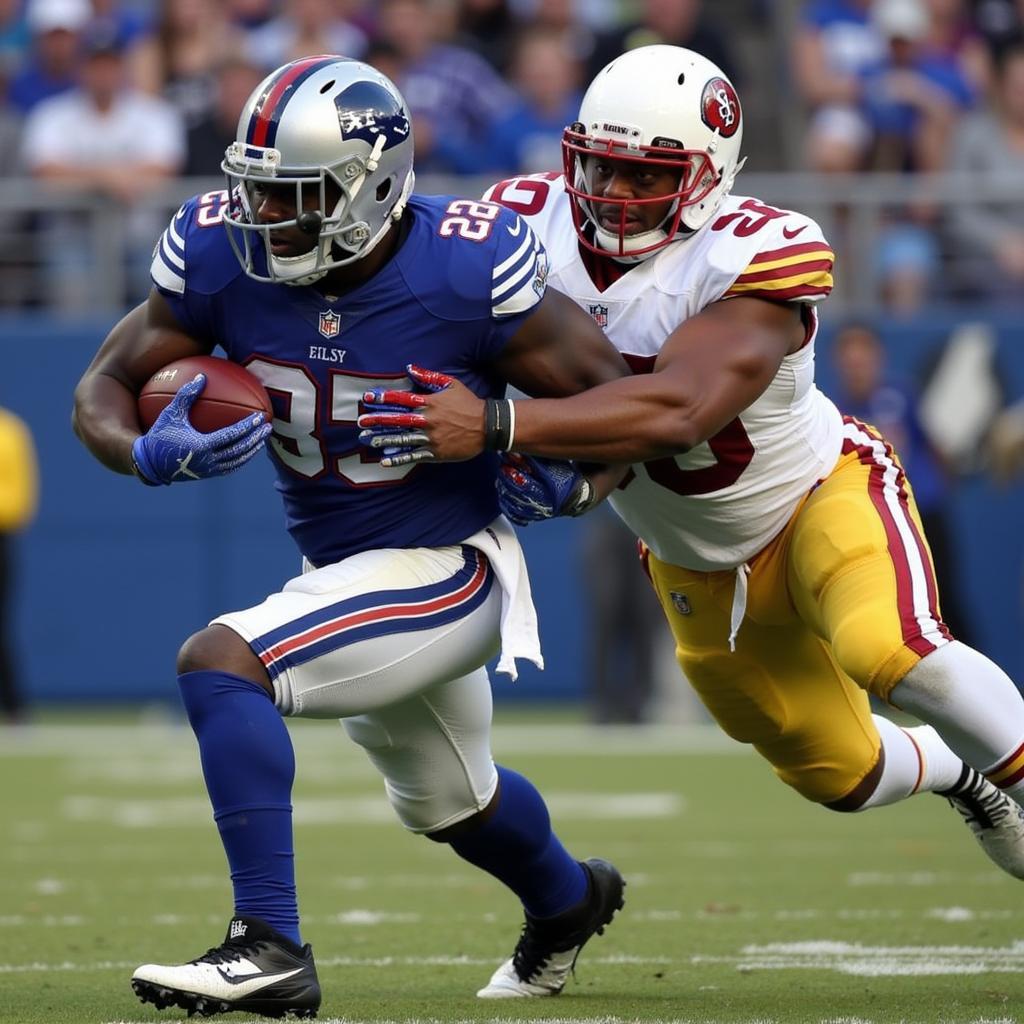 Johnathan Hankins Displaying Strength and Tackling Abilities