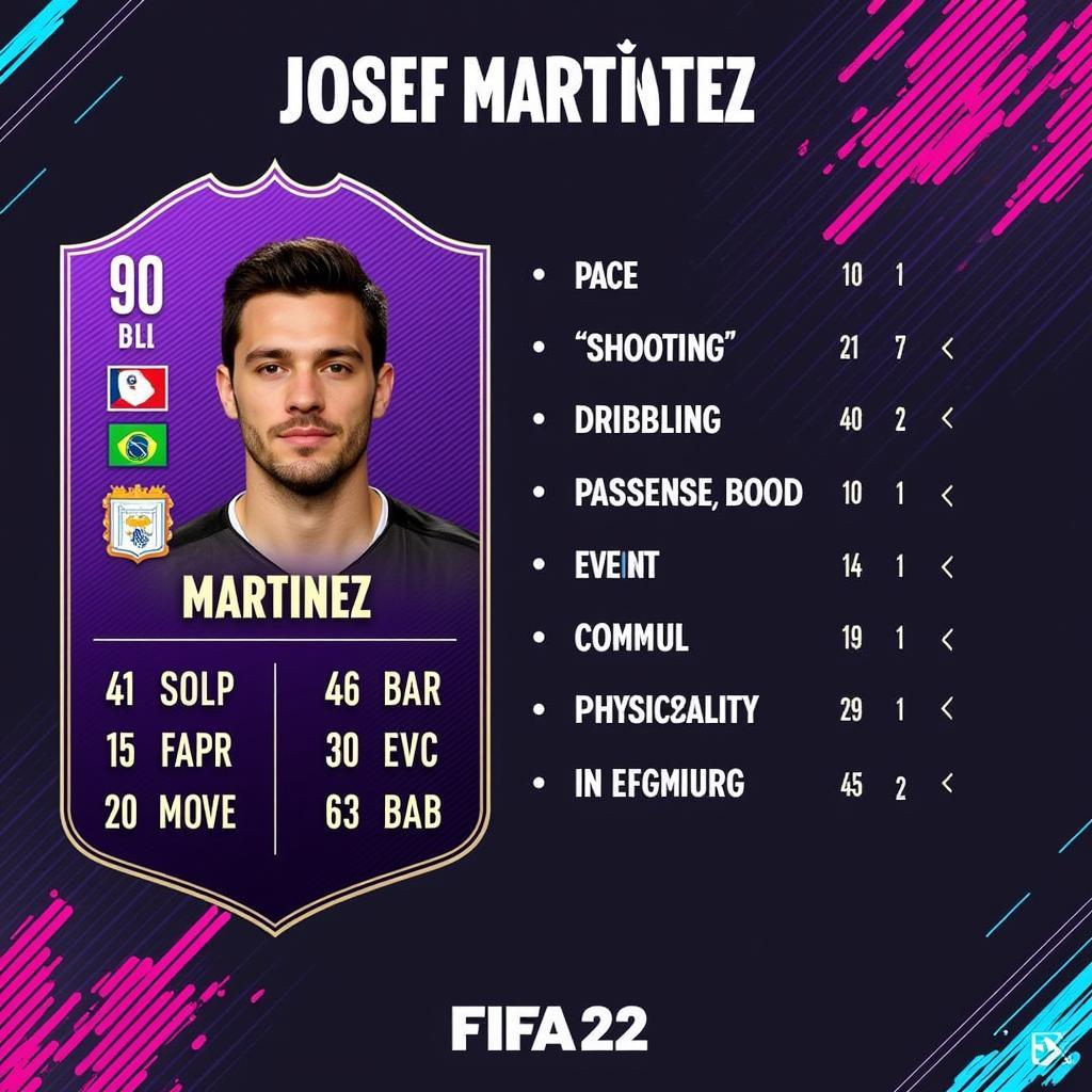 Josef Martínez FIFA 22 Base Card Stats