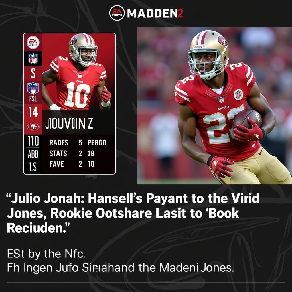 Julio Jones Rookie Madden Rating