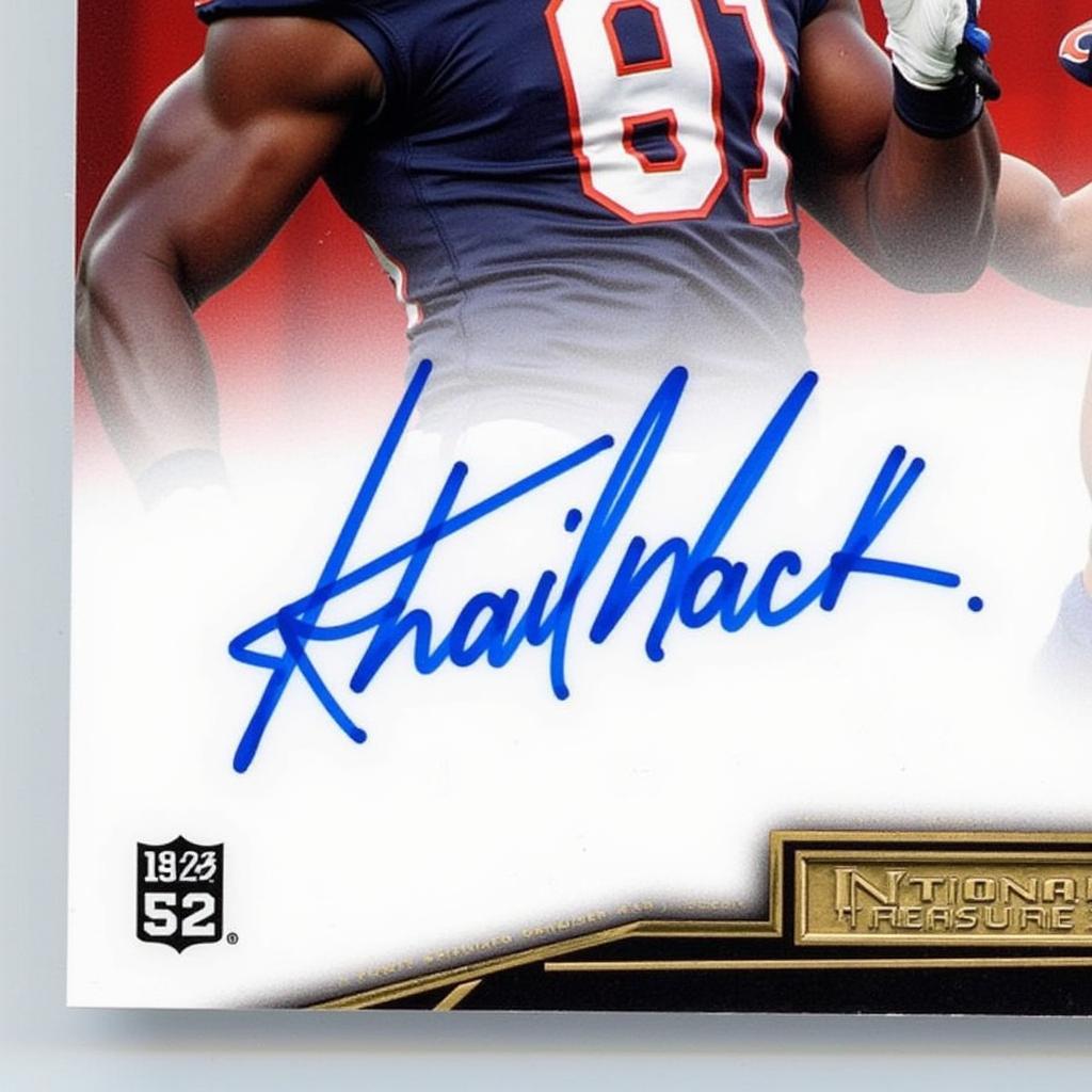 Khalil Mack Autographed Card - Panini National Treasures