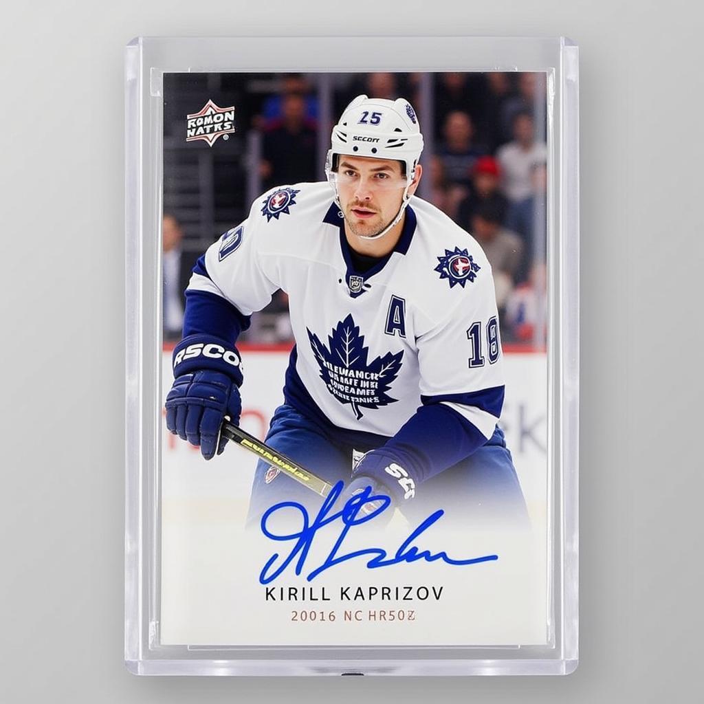 Kirill Kaprizov Signed Rookie Card - Autographed Memorabilia