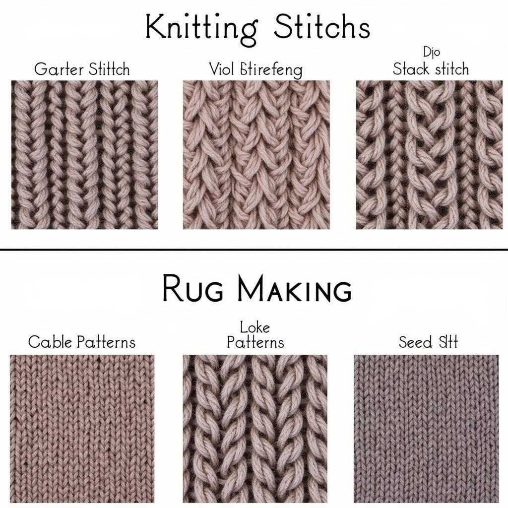 Various Knitting Techniques for Creating Rugs