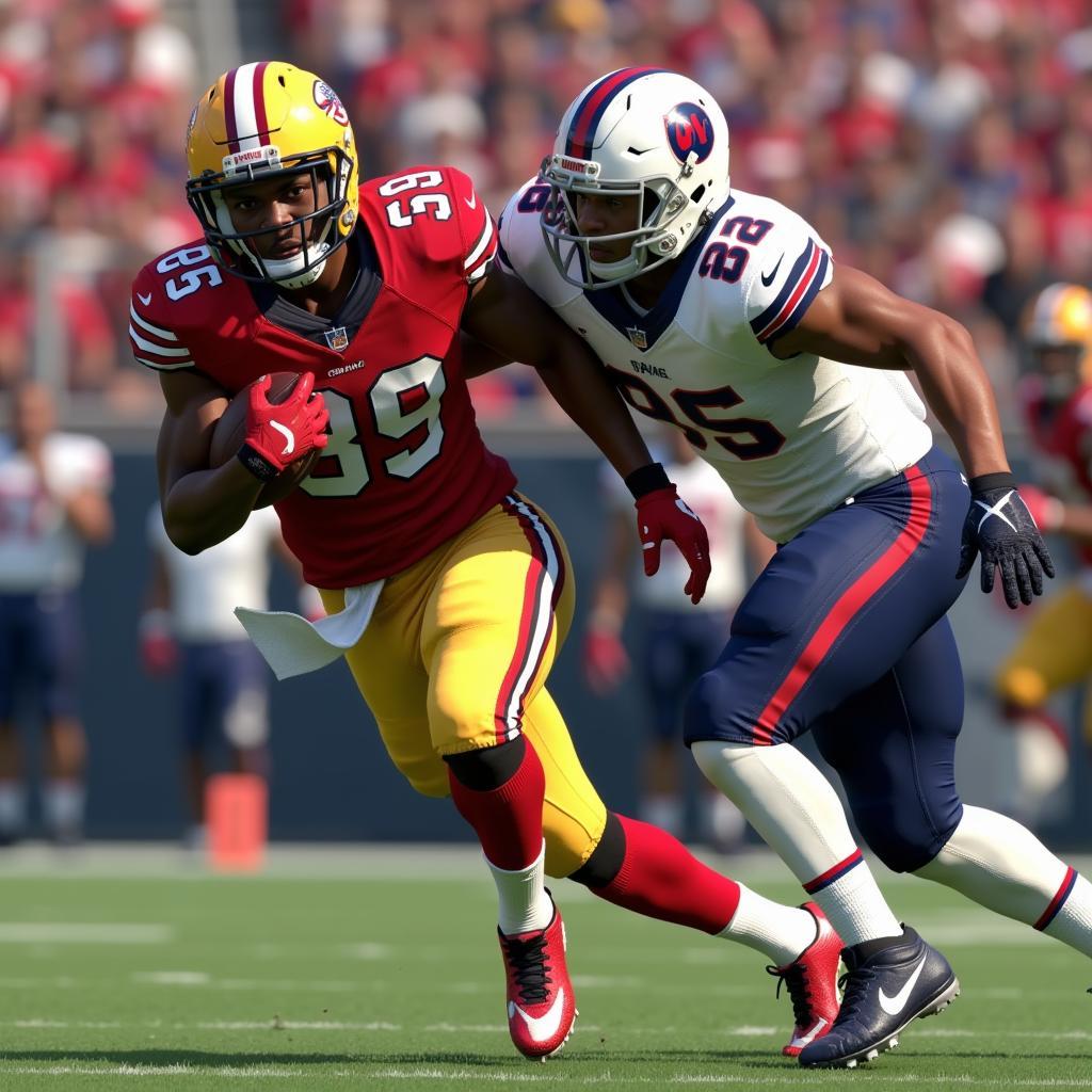 Kwon Alexander showcasing his impressive speed in Madden 24