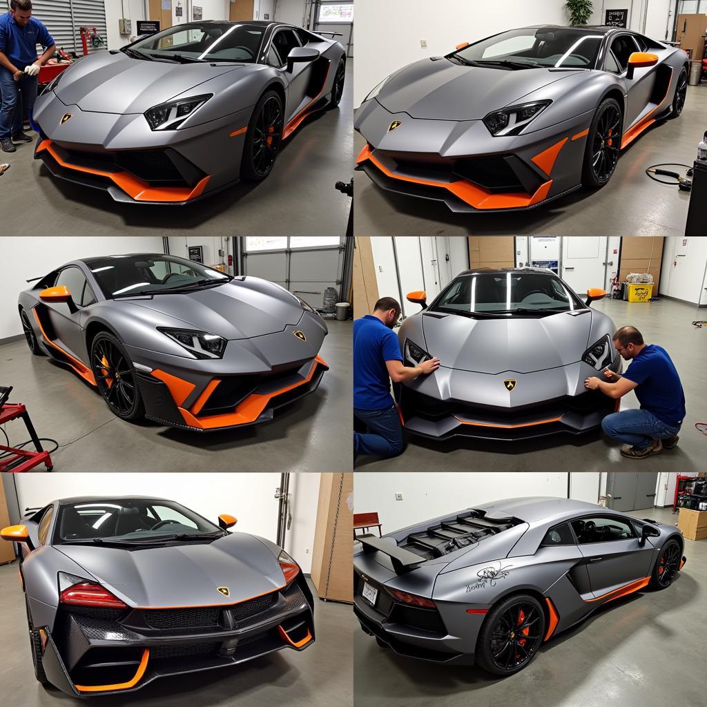 Lamborghini Aventador Body Kit Installation