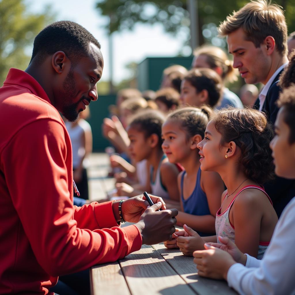 Lamine Yamal inspiring young footballers 