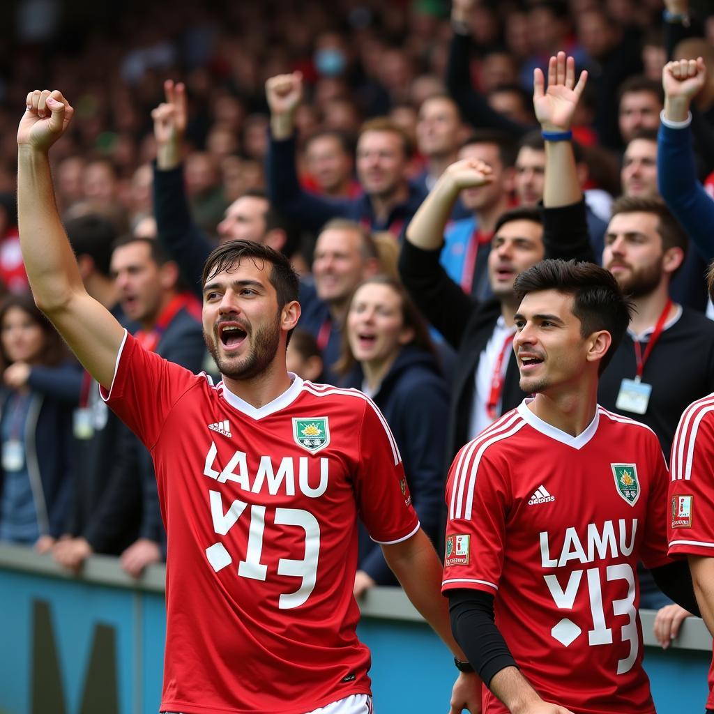 Lamine Yamal Fans Celebrating