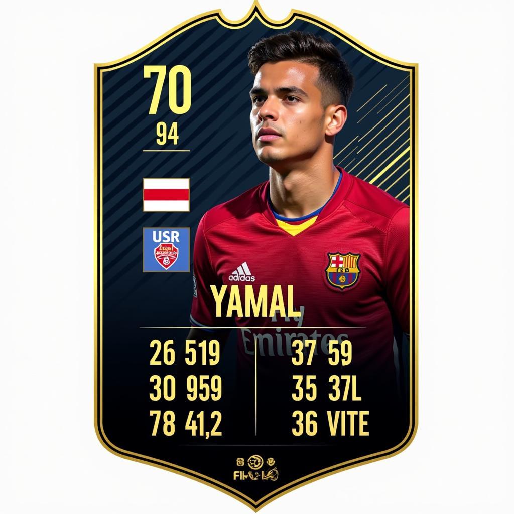 Lamine Yamal FIFA 24 Potential Card