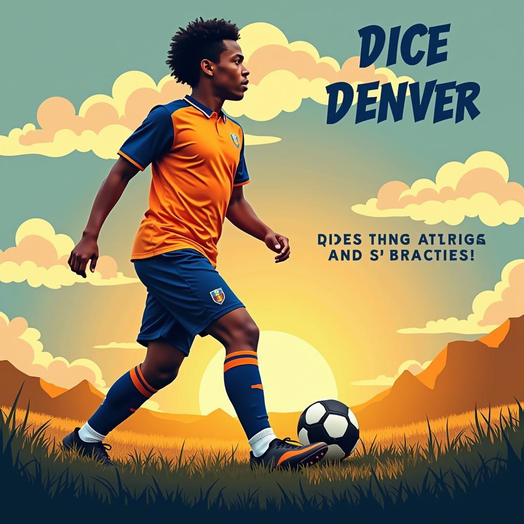 Lamine Yamal looking towards the future of football, potentially linked to the phrase "Dice Denver"