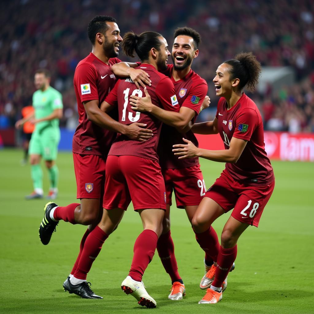 Lamine Yamal Goal Celebration With Teammates