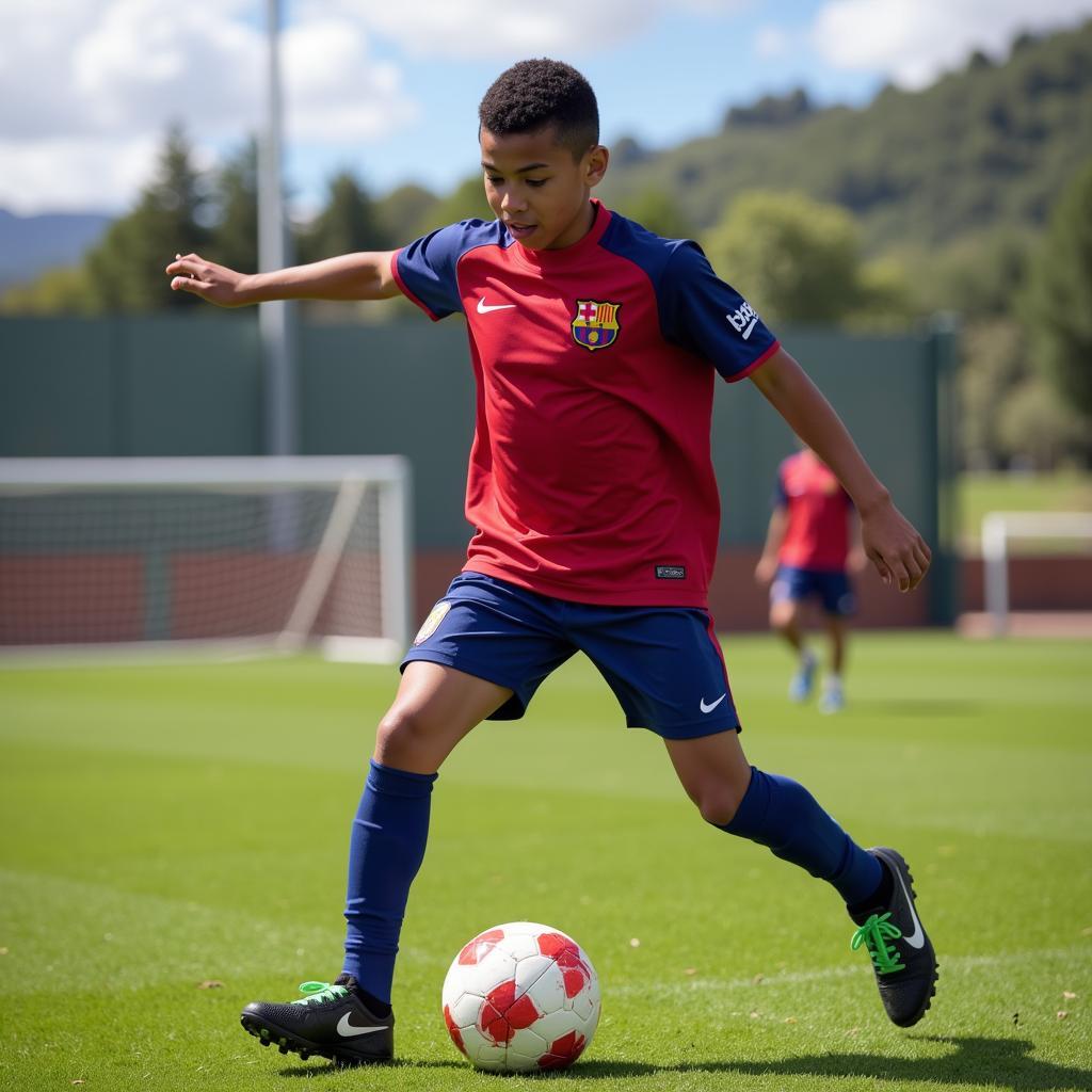 Lamine Yamal Training at La Masia