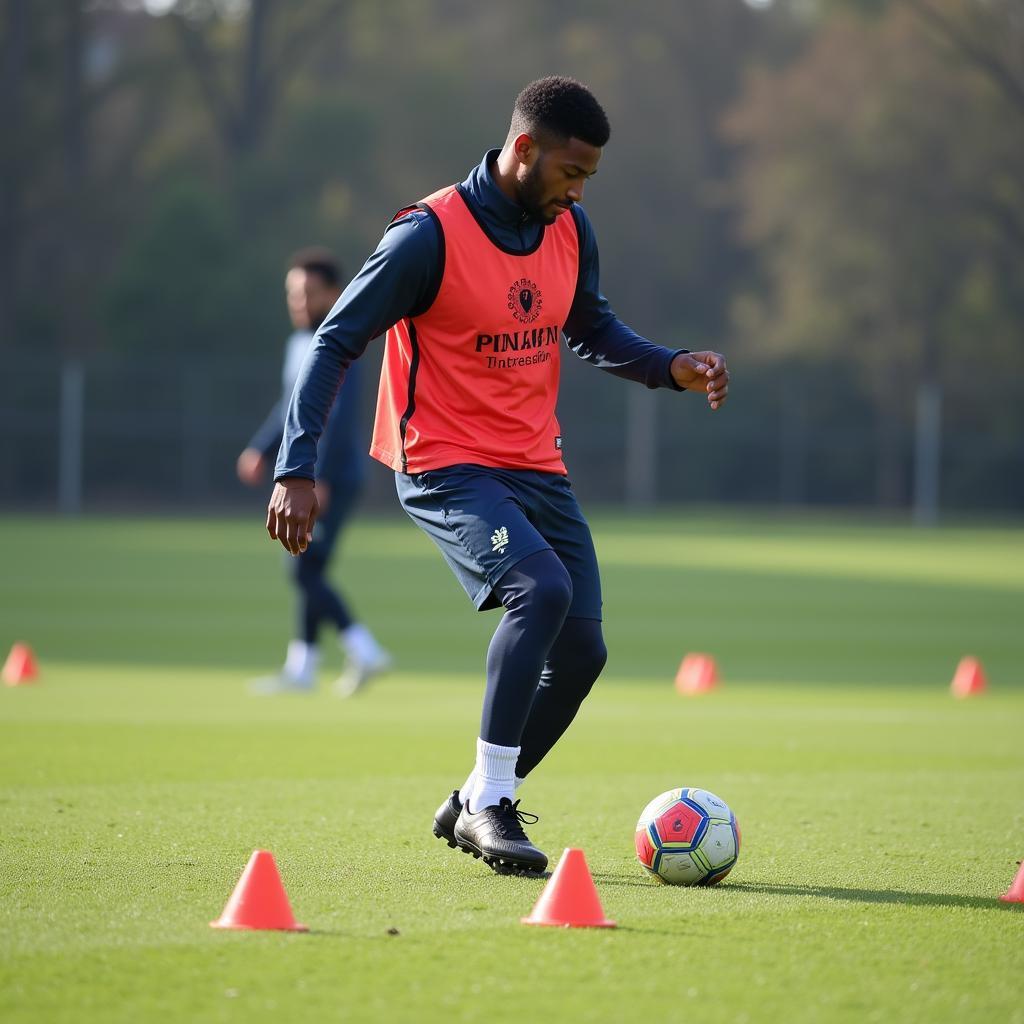 Lamine Yamal undergoing intense training drills