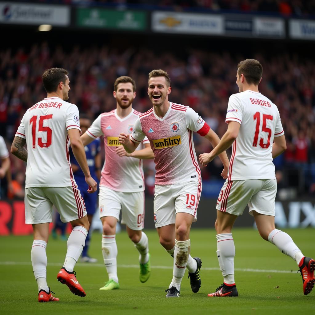 Lars Bender Celebrating a Goal