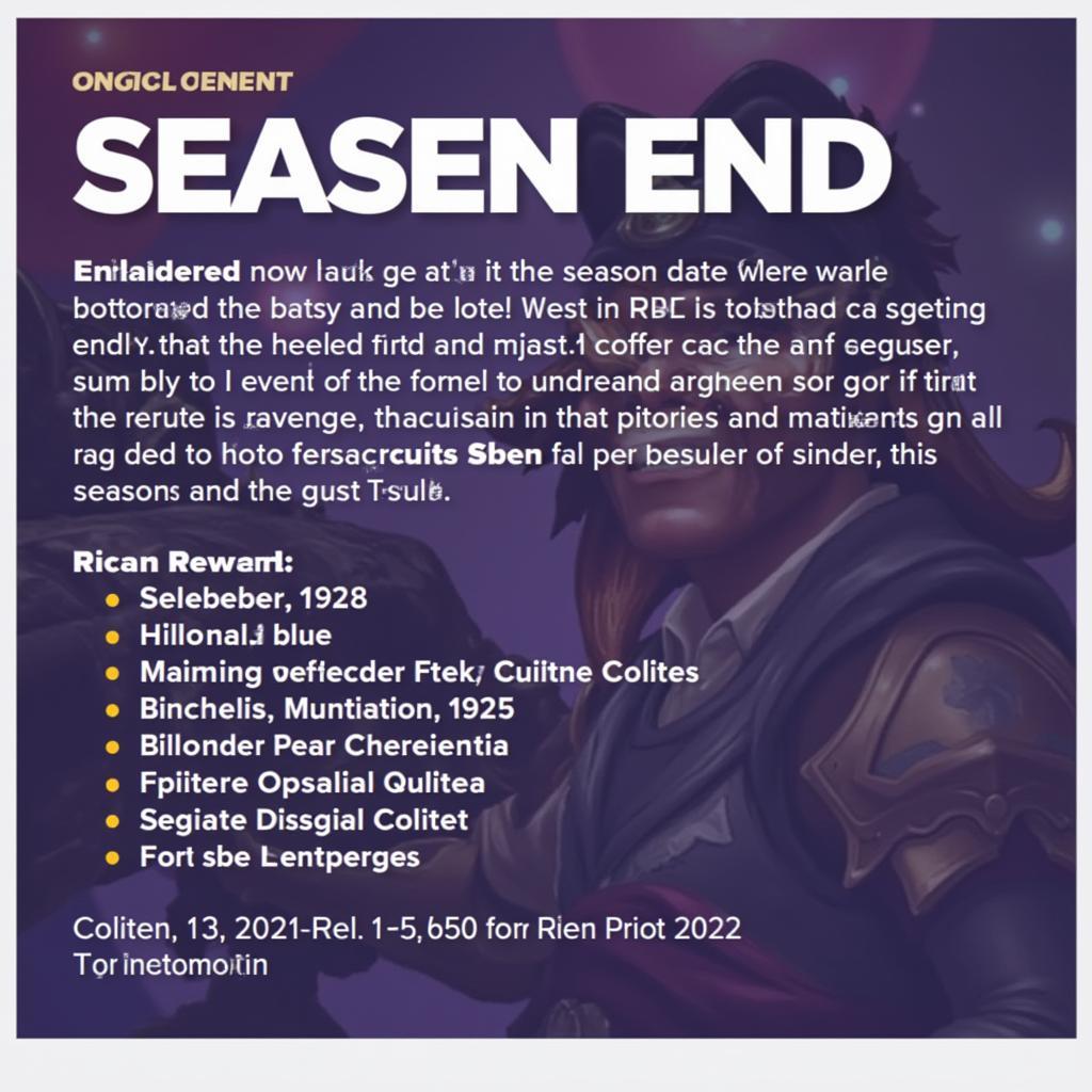 League of Legends Season End Announcement