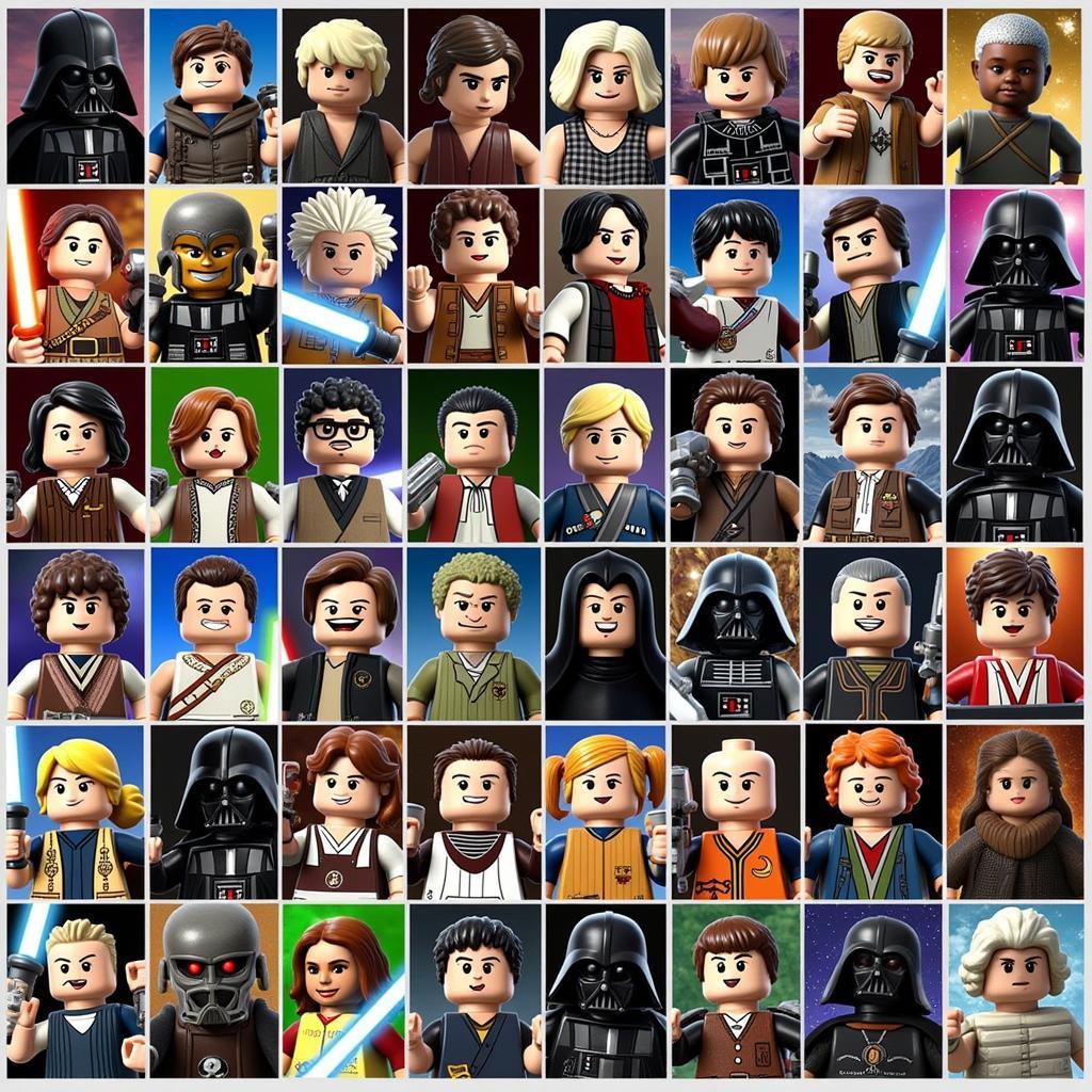 LEGO Star Wars Character Roster on PlayStation 2